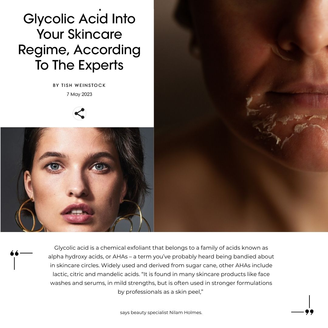 NILAM GIVES HER VIEWS ON AZELIC ACID WITH BRITISH VOGUE