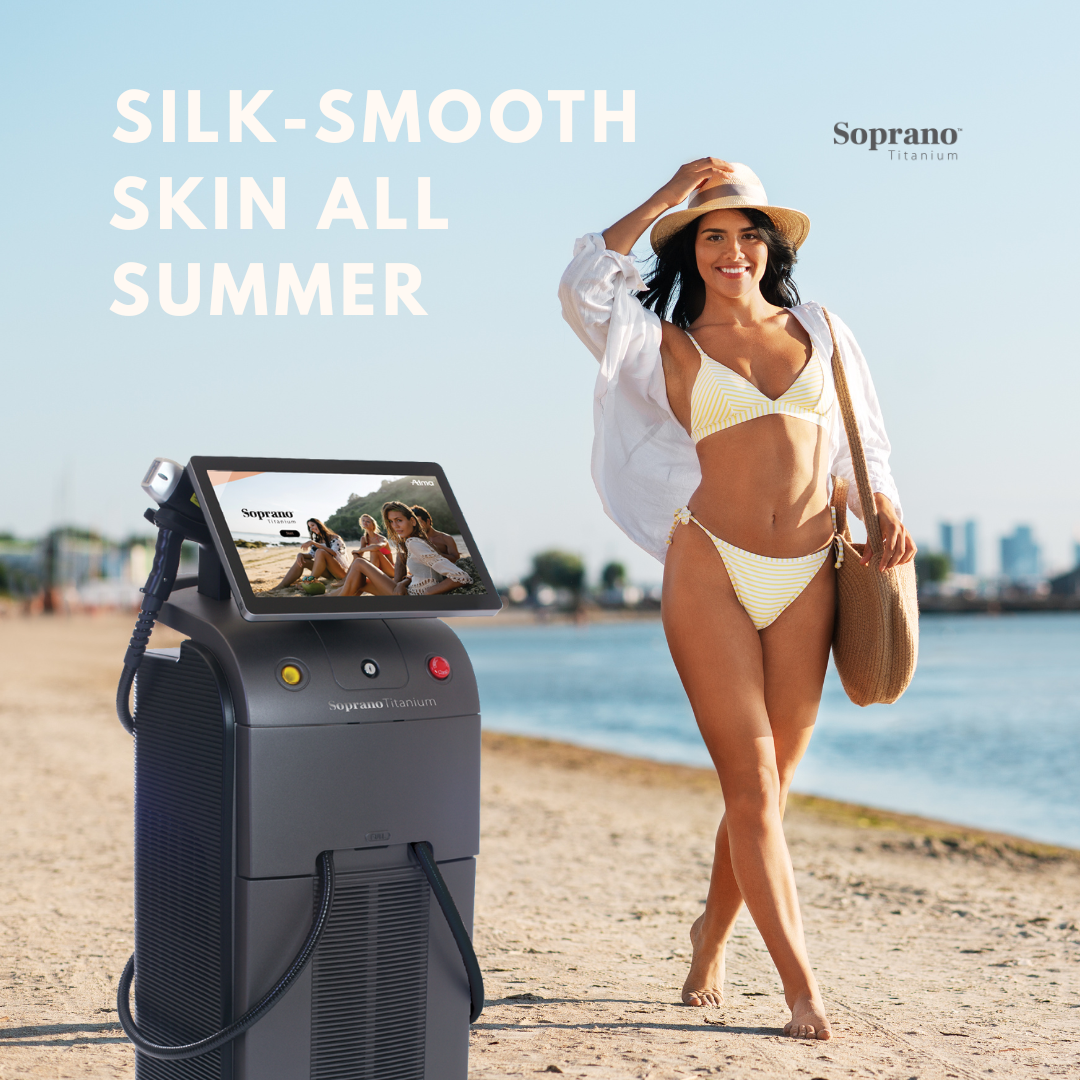 Silk-Smooth Skin All Summer with Soprano Titanium