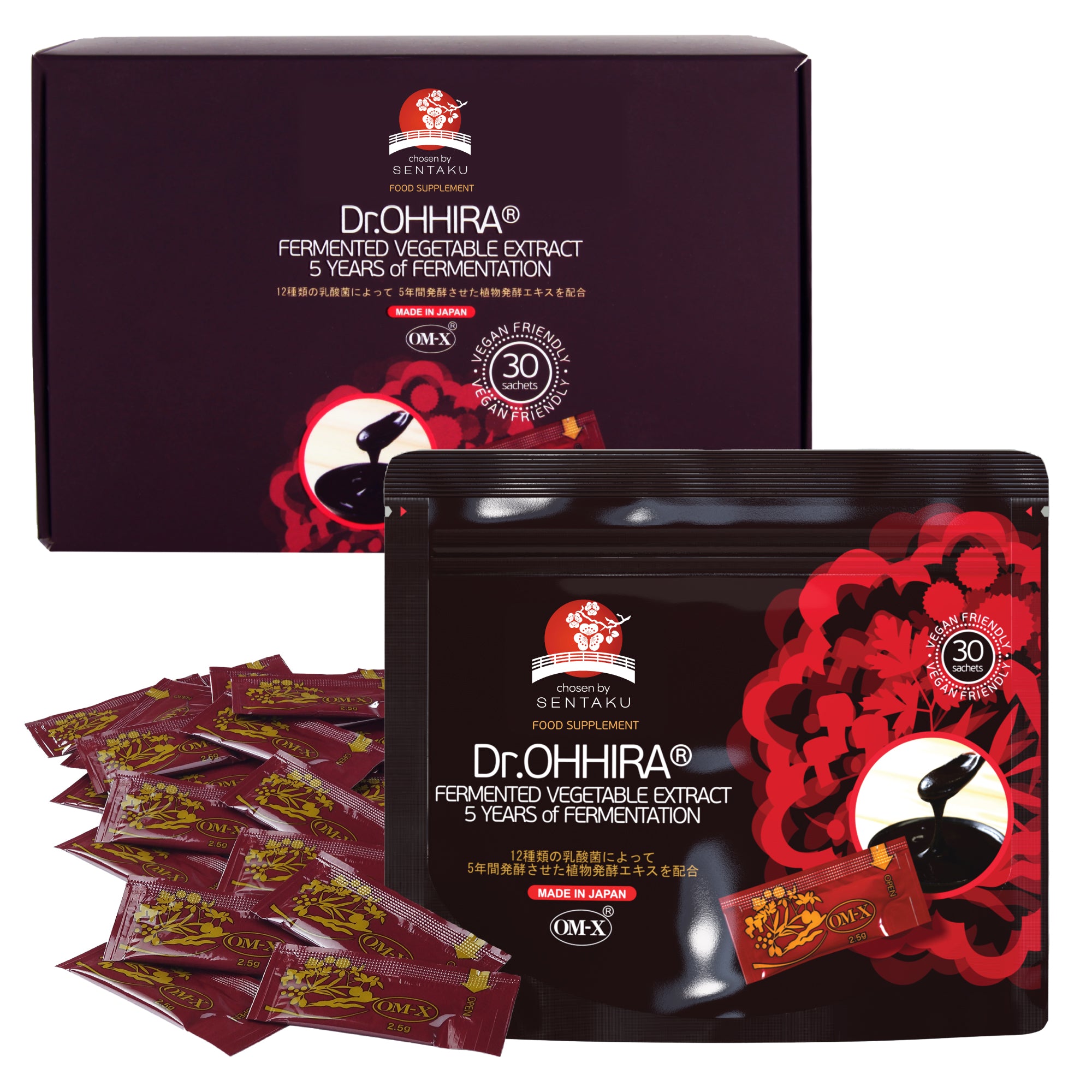 Dr.OHHIRA® Fermented Vegetable Extract OM-X® with Oligosaccharides (sachet, 2500 mg paste)
